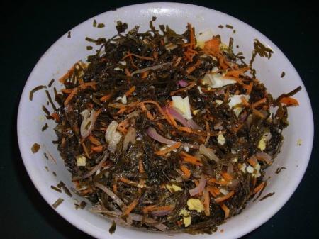 Маринованная морская капуста