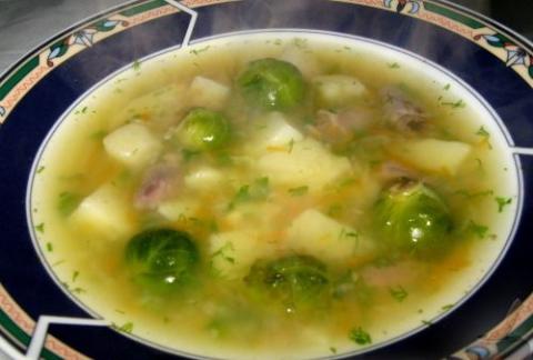 Суп молочный с брюссельской капустой