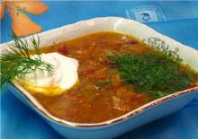 Щи из квашеной капусты с перловкой