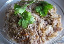 Капуста с мясом