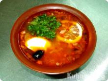 Солянка из капусты с сосисками