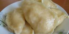 Вареники с картофелем и грибами или капустой